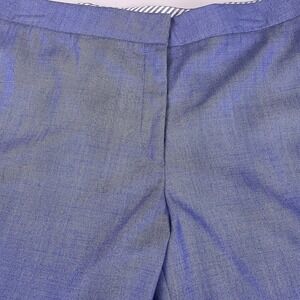 Luciano Barbera Pants 46 (33x29) Men Flat Front Trousers Blue Wide Baggy Relaxed